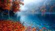 © Abdul - Beautiful autumn view of Huntersey Lake. Colorful morning view of the Bavarian Alps