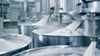 © PSCL RDL - large industrial mixers churning vitamin powder