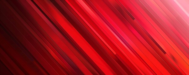 Poster - Abstract Red and White Diagonal Stripes Background