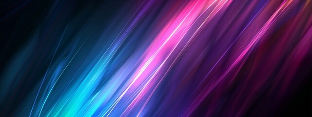Poster - Abstract Diagonal Lines of Blue and Purple