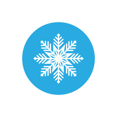 Sticker - Snowflake icon vector. Winter illustration sign. Cold illustration symbol. 