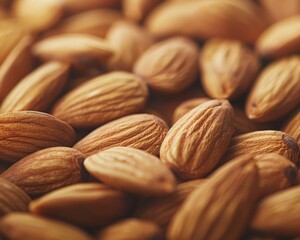 Close-up of Ripe Almonds in Focus