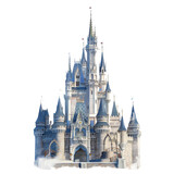 Enchanting fairy tale castle with tall spires and intricate detailing, perfect for magical and fantasy-themed designs in high resolution.