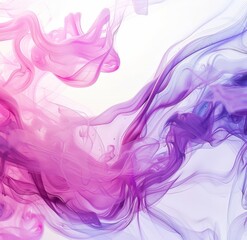 Poster - Abstract Smoke and Fluid Art with Pink and Purple Hues