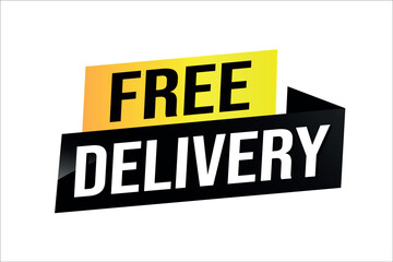 free delivery poster banner graphic design icon logo sign symbol social media website coupon

