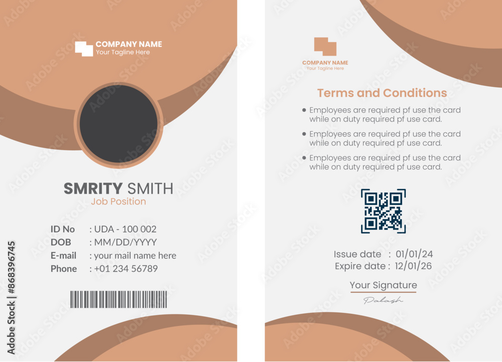 Modern and creative Office id card design bundle | ID card template ...