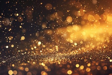 Wall Mural - luxurious gold bokeh background with shimmering lights and elegant award ceremony ambiance perfect for glamorous event invitations digital art