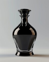 design a elegant black parfume bottle