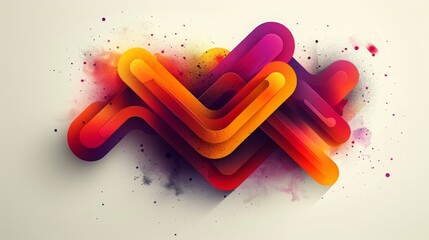 Fototapete - abstract technology design featuring geometric shapes with realistic graphic shapes decoration in isolated elegant background, businsess background presentation