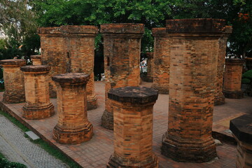 Wall Mural - Ancient Architecture, Po Nagar Cham Towers in Nha Trang, Vietnam - ベトナム ニャチャン チャンパ王国 遺跡 ポーナガル塔