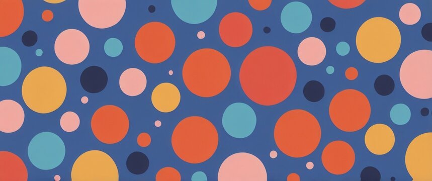 abstract colorfull dots and circle background