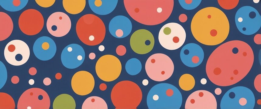 abstract colorfull dots and circle background