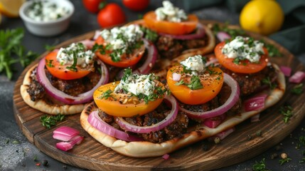 Poster - Zoom in on the vibrant colors and fresh flavors of a classic Greek gyro, featuring tender meat or vegetables wrapped