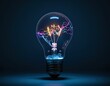© romjan - Illuminate Your Imagination Creative Sparks in a Light Bulb
