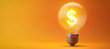 © Jaiz Anuar - Illustration of Light Bulb and a shaped of Dollar Sign inside the bulb. Energy Saving concept and cost consumption on electricity.