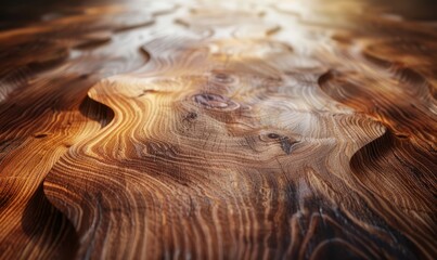 Wall Mural - light walnut wood surface
