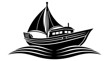 Sticker - silhouette of a ship