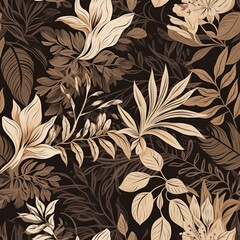 abstract seamless floral pattern