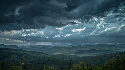 Wall Mural - Dark Clouds Gathering in the Sky