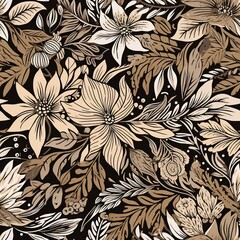 abstract seamless floral pattern