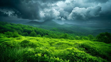 Wall Mural - Dark Clouds Gathering in the Sky