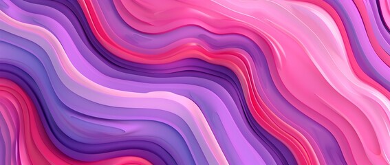 Wall Mural - Funky Pop Art Gradient Poster in Pink and Purple Hues