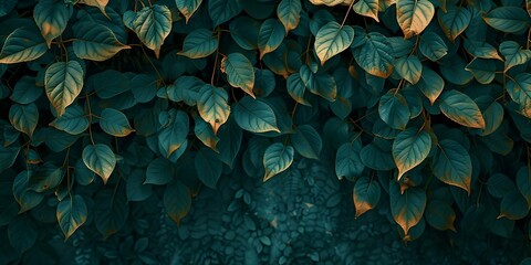 Wall Mural - Large hanging leaves with artistic texture perfect for wallpaper a stunning photo. Concept Nature Photography, Textured Leaves, Wallpaper Inspiration, Artistic Composition