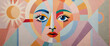 © DIVGRADCURL - illustrazione con elementi geometrici a tema minimalista astratto contemporaneo