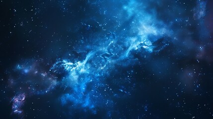 Wall Mural - vibrant outer space background with nebula clouds and celestial stars - cosmic universe scene in hig