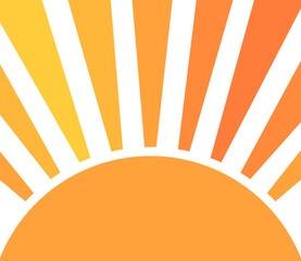 Wall Mural - summer sun background. vector illustration.