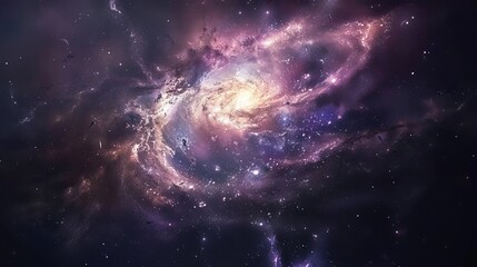 Wall Mural - breathtaking sci-fi wallpaper featuring planets and galaxies in deep space