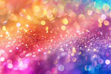Wall Mural - colorful abstract background featuring vibrant lights and sparkling details. festive and magical atm