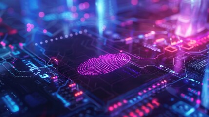 Digital Fingerprint on a Circuit Board
