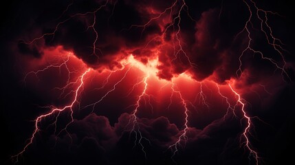 Canvas Print - lightning in the night