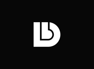 Wall Mural - Introducing our Db or LD letter mark logo design, this logo used for D logos, letter Db, LD letters, DL, text, minimalist, brand, logotype, monogram, symbol, simple, modern, business or company