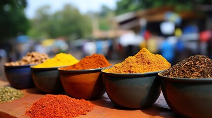 Wall Mural - spices in the market