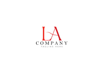 LA logo, Branding logo, clothing logo, letter logo