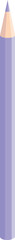 Poster - Minimalist composition featuring a single purple colored pencil standing upright, representing creativity and artistic expression
