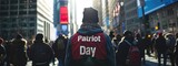 Patriot day, 9.11 September 11 every year in memory of the people who died during the terrorist attacks of 2001, skycraper american twin banner, copy space, background.