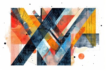 An abstract illustration of the letter Y using geometric shapes and patterns to create a visually appealing design.