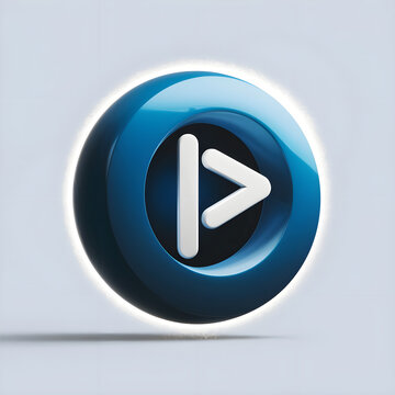 Blue Play Media button logo
