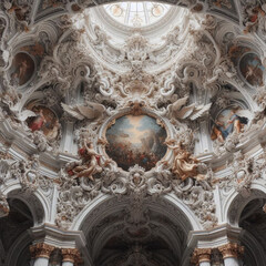 Wall Mural - interior of church