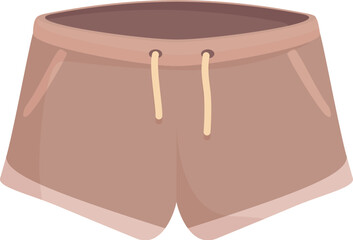 Poster - Beige shorts with pockets and a drawstring are perfect for a casual and comfortable look