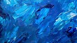 © Maxim Borbut - Brush stroke texture in oil paint, abstract blue pattern background