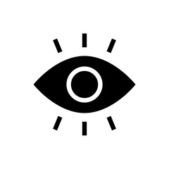 Wall Mural - eye icon set. vision icon, see view icons - eyesight symbol - sight look sign