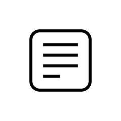 Aufkleber - list icon sign, file document icon. lists note icons - paper report sign, documents notes icons button in thin line, outline and stroke style for apps and website