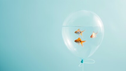 Sticker - Goldfish Inside Balloon