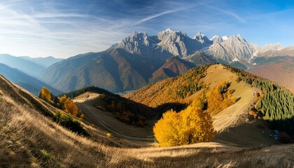 Wall Mural - autumn in the mountains