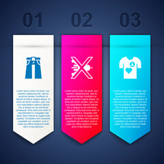 Poster - Set Jeans wide, No war and Peace t-shirt print stamp. Business infographic template. Vector