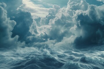 Canvas Print - the ocean and clouds